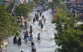 Xuất hiện nhiều đợt triều cường ở Đông Nam Bộ